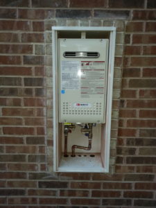 Tankless water heater installation in Longview, TX