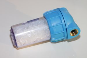 water softener with crystals